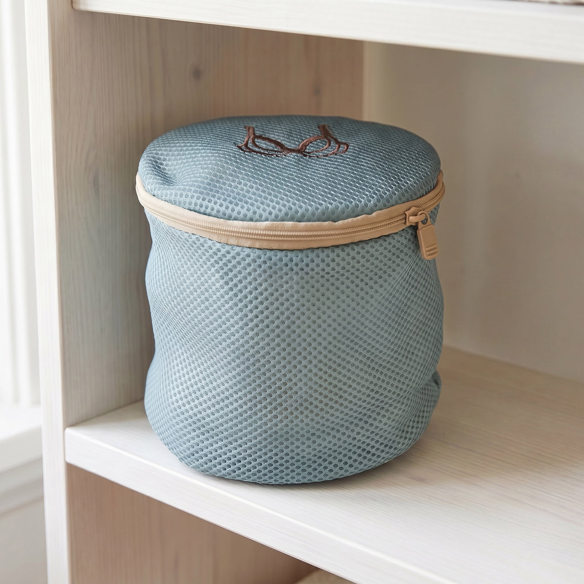 Unique Bargains 6Pcs Durable Mesh Zipper Closure Laundry Bags Green