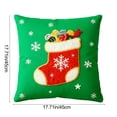 thumbnail image 3 of Fundas de Almohada Navideñas de 45 X 45 Cm, Decorativas, de Tela Suave y con Cremallera Oculta para Decoración Del Hogar., 3 of 6