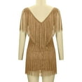 thumbnail image 5 of Alkepwun Fringe Dress Women Sexy Deep V Neck Tank Mini Flapper Dress Sleeveless Backless Skinny Cocktail Party Dress, 5 of 9