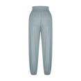 thumbnail image 4 of Efsteb Sweatpants Women High Waisted Jogging Sweatpants Solid Color Comfortable Casual Fashion Trousers Pants for Women Loose Sports Pants Trousers Light Blue XXL, 4 of 5
