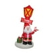 thumbnail image 2 of Decoración navideña inflable de Papá Noel, adorno para patio con luces LED, material de poliéster impermeable, adecuado para césped, jardín, fiesta, h, 2 of 9