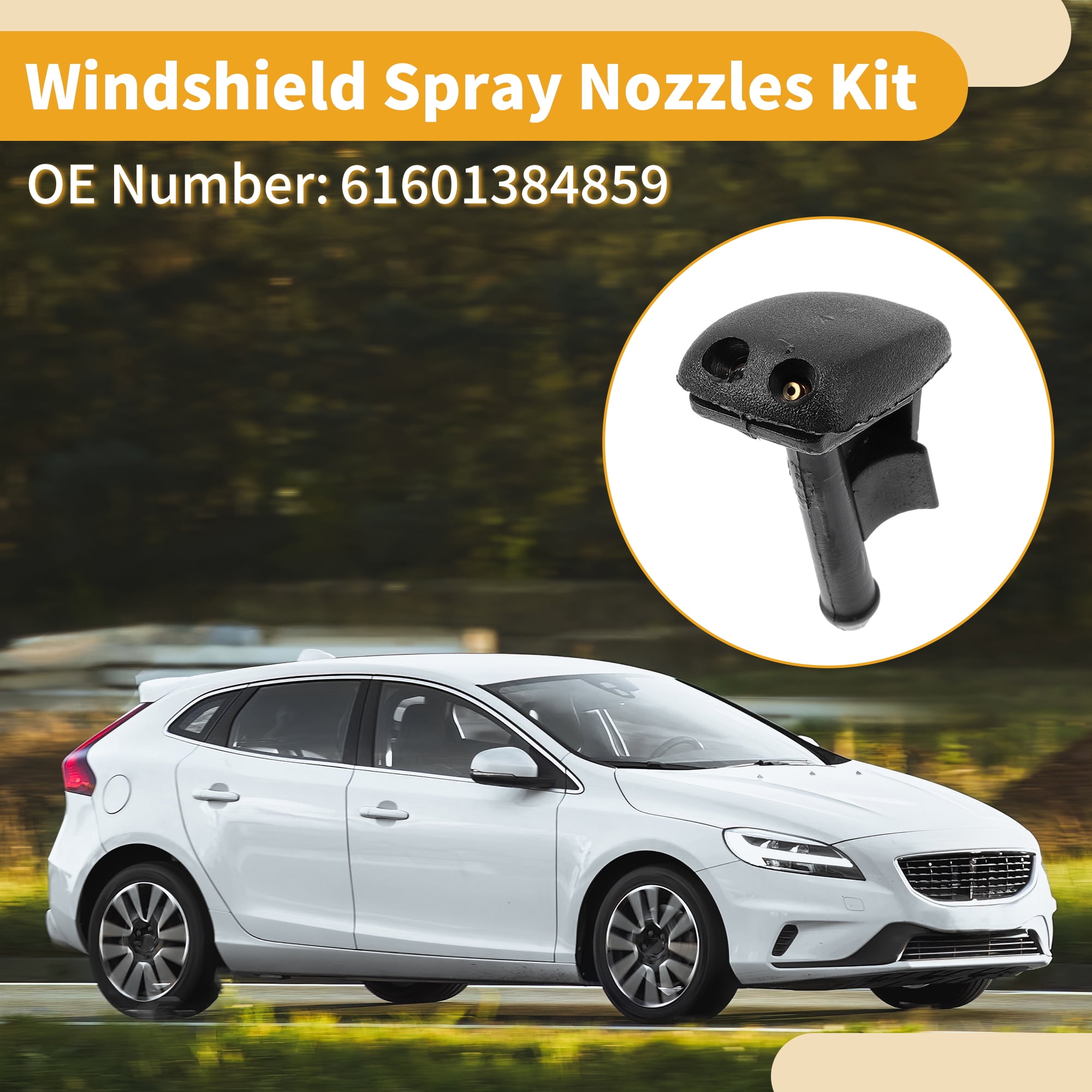 Unique Bargains Windshield Washer Nozzle Kit for BMW 3 Series (E36) 1990-2000