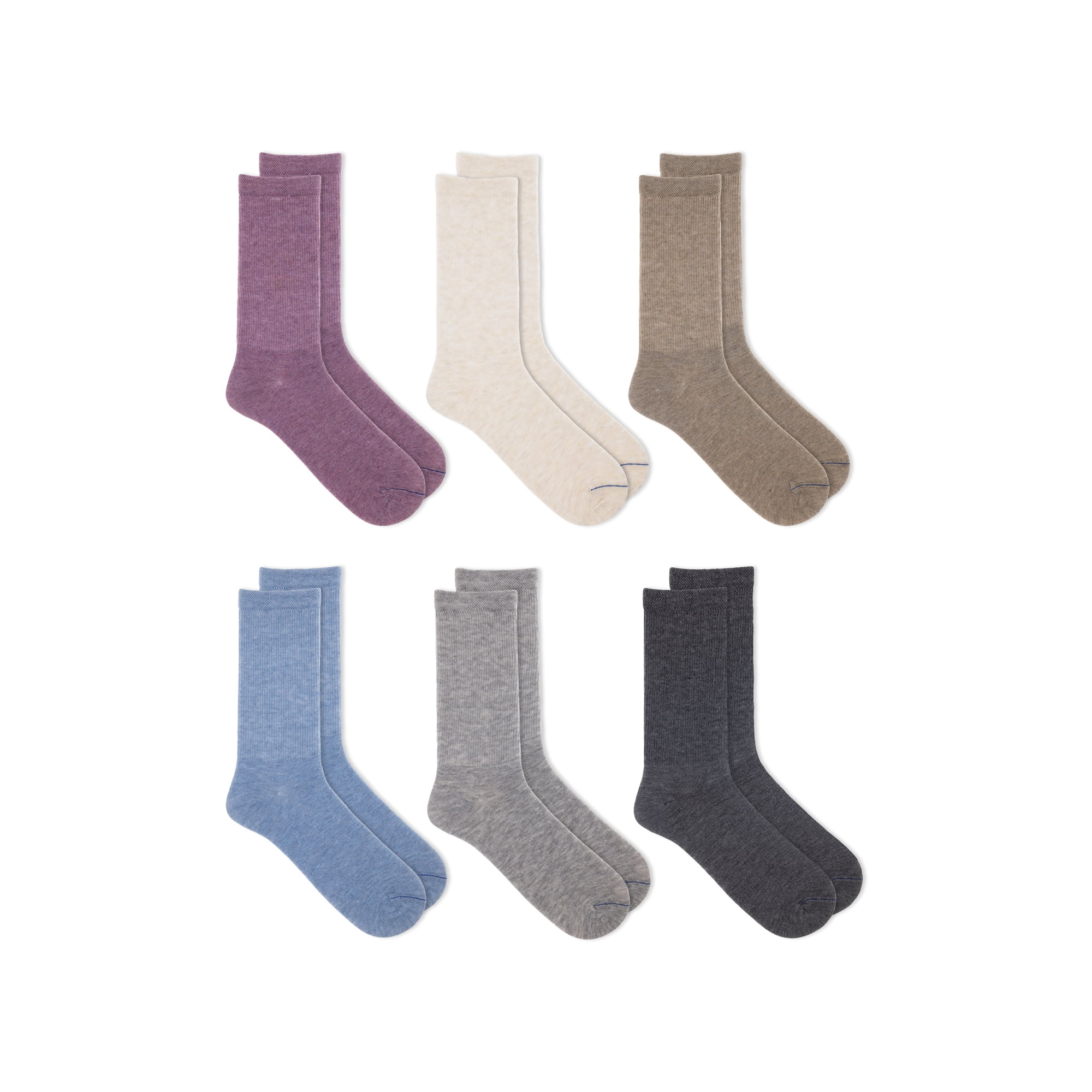 Dr. Scholl's Women's Diabetes and Circulatory Crew Socks, 6 Pack, Size 4-10