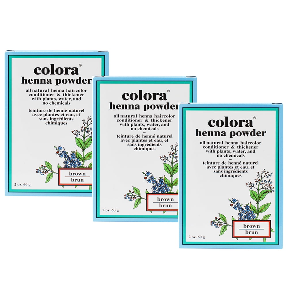 Colora Henna Powder Brown 2oz (Pack of 3)