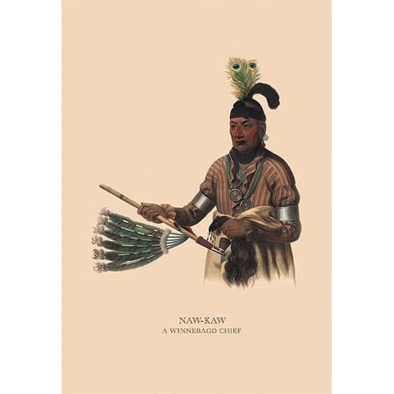 Naw-Kaw (A Winnebago Chief) Fine art canvas print (20" x 30")