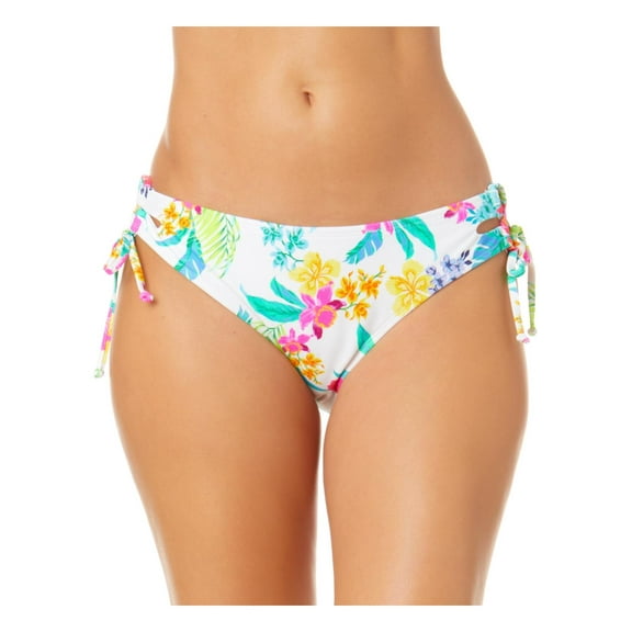 Salt Cove Womens Juniors Side Tie Floral Print Swim Bottom Separates