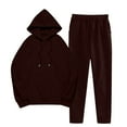 thumbnail image 3 of Simua Womens Fleece 2 Piece Outfits Lounge Hoodie Sweatsuits Sets Oversized Sweatshirt Baggy Sweatpants Set with Pockets, 3 of 8
