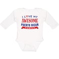 thumbnail image 3 of Inktastic Puerto Rico Love My Puerto Rican Family Boys or Girls Long Sleeve Baby Bodysuit, 3 of 5