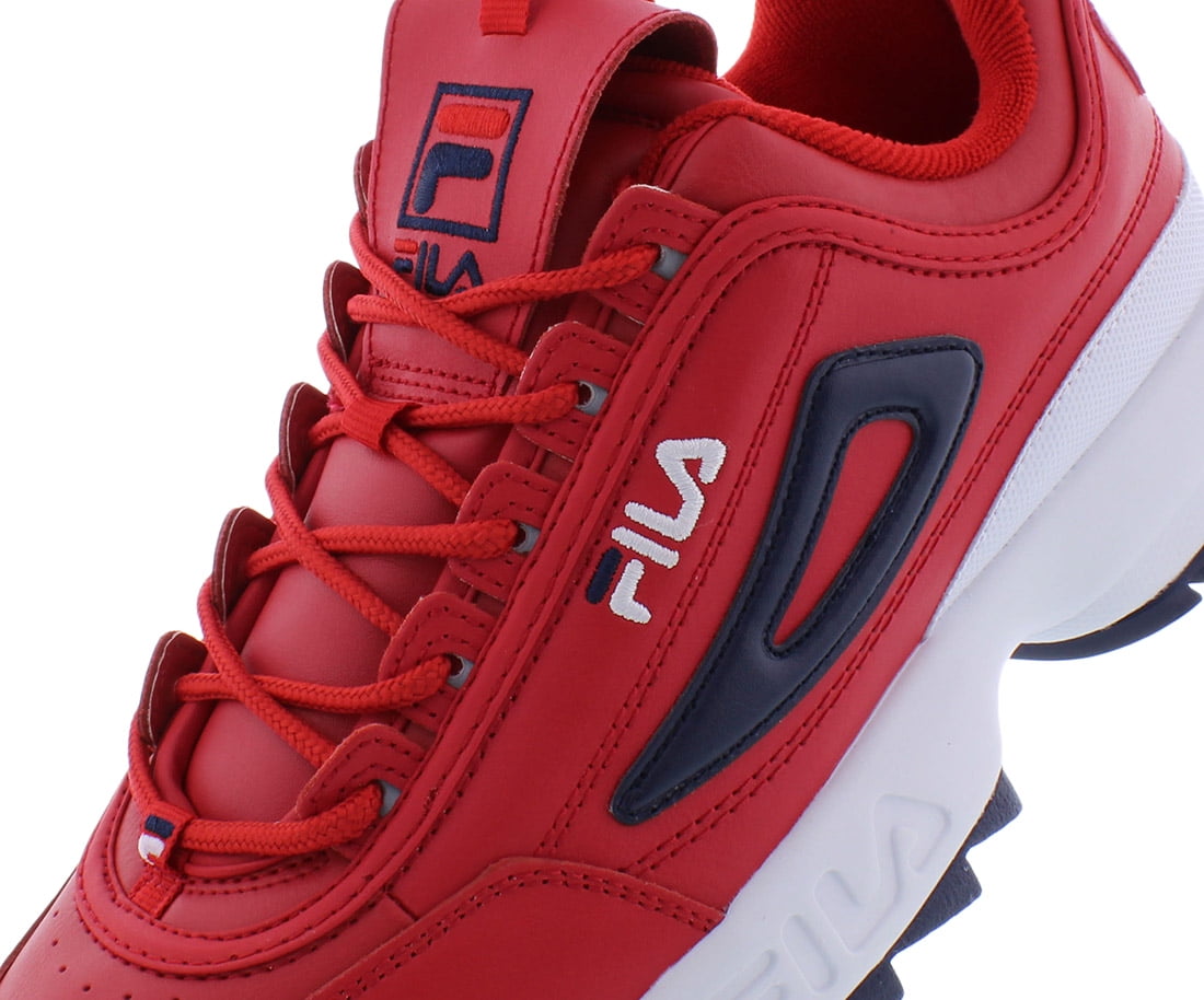 Fila Disruptor II Premium Men s Shoes in Red White Kuwait Ubuy