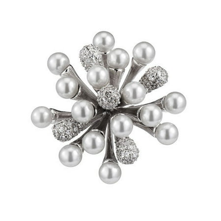 CZ Collections Starburst Cubic Zirconia Pin
