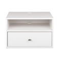 thumbnail image 4 of Prepac Floating Nightstand, White, 4 of 9