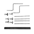 thumbnail image 4 of Piezas de soporte de cencerro para tambor, herrajes metálicos duraderos, accesorio para tambor de percusión Kits de soporte, 4 of 9