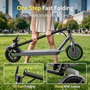MOCRXO Electric Scooter for Adults, 350W Motor, 19 mph Max Speed, 21 Miles Range, 8.5 in Solid Tires, Foldable E-Scooter