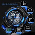 thumbnail image 5 of Kids Digital Sport Watch, Waterproof Outdoor Watches for Boys Girls Analog Wrist Watches with Alarm Stopwatch for Age 5-12 Christmas Gift for Kids, 5 of 7