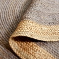 thumbnail image 5 of SAFAVIEH Natural Fiber Cebrail Geometric Area Rug, Grey/Natural, 3' x 5' Oval, 5 of 7