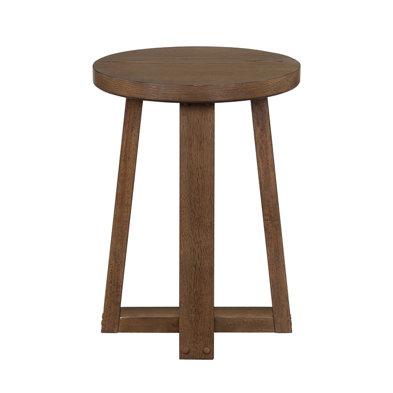 Better Homes & Gardens Ezra Round End Table, Walnut photo 7