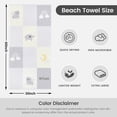thumbnail image 3 of Personalized Beach Towel for Kids & Adults with Name 400GSM Custom 100% Microfiber Pool Towel Ultra Absorbent Super Soft Towels Personalized Gift for Women Men, 3 of 8