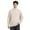 Khaki, variant on Big and Tall Sweaters for Men Solid Color Casual Crew Neck Quarter Zip Sweatshirts Loose Fit Trendy Comfoy Winter Soft Warm Knit Pullover Tops Dark Gray M