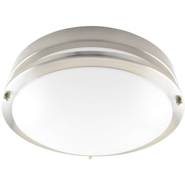 Luxrite 16 Inch Emergency Led Light Fixture 26w 4000k Cool White 1960 Lumens Energy Star Dimmable Chrome Finish Damp Rated Ceiling Etl Listed Battery Driver Not Included 1 Piece Com - Luxrite 16 Inch Led Flush Mount Ceiling Light