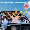 thumbnail image 4 of HUIACONG Purple Eyes Windshield Sun Shade for 2018-2025 Jeep Wrangler JL JLU & 2020-2025 Jeep Gladiator 310T Polyester Fully Covered Foldable Front Sunshade, Blocks UV Rays and Heat, 4 of 6