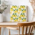 thumbnail image 2 of Framed Canvas Wall Art for Living Room Yellow Lemon Wall Decor, Farm Fruit Linen Aesthetic Paintings for Bedroom Office Kitchen Bathroom, Ready to Hang Artwork Wall Pictures 8x8 Inch, 2 of 9