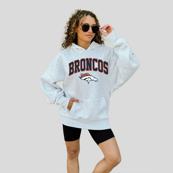 Women's Gameday Couture  Ash Denver Broncos Fan Edition Premium Weight Hoodie