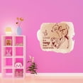 thumbnail image 3 of Love Is A Song That Never Ends Cute Cartoon Dear & Rabbit Vinyl watercolor Design Wall Art Sticker Designs Vinyl Stickers For Home House Walls Rooms Windows Bedroom Decoration Size (20x20 inch), 3 of 3