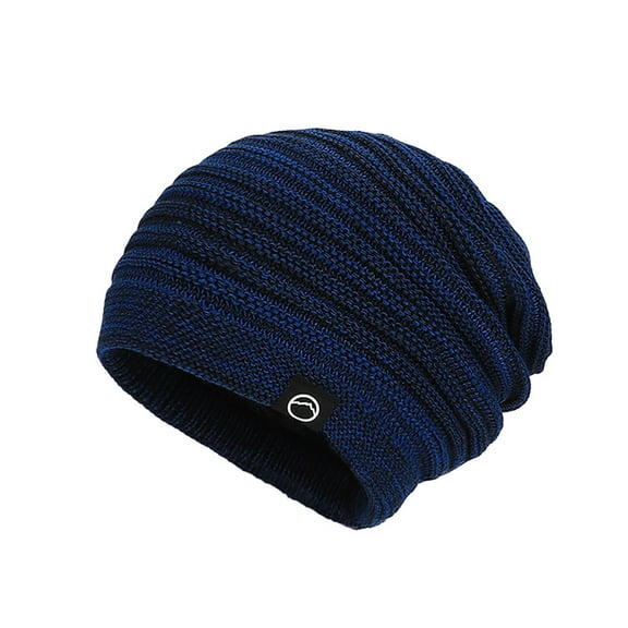 Sunvit-Panties Womens Navy Slouchy Knit Beanie - Soft Acrylic Winter Hat, One Size Fits Most Adults, Warm Casual Cap for Daily & Outdoor Activities,Size Free Size
