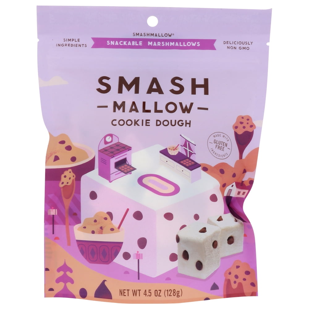 Smashmallow Snackable Marshmallows Cookie Dough, 4.5 Oz