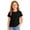 42# Black, variant on Girls Short Sleeve T Shirts Kids Summer Basic Tee Crewneck Cute Tops Gray,10-11 Years
