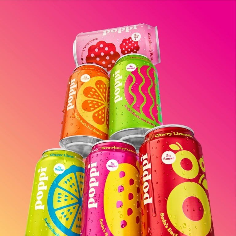 Poppi Prebiotic Soda Fun Favs Variety Pack, 12 oz, 12 Cans photo 6