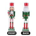 thumbnail image 6 of WEUVEB Wooden Nutcracker Puppet Christmas Decor Multi 1-Pack Holiday Decoration Figurine, 6 of 8