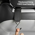 thumbnail image 4 of CxhicLuv Car Hook Auto Seatback Hanger Hidden Leather for Purses Bags Car Interior Supplies Space-Saving Hanging Drivers Commuters, Black, 4 of 6
