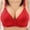 Red, variant on Tbopshirt Bras for Women Thin Large Size Breathable Gathered Underwear Women's Non-steel Bra Daily Bra