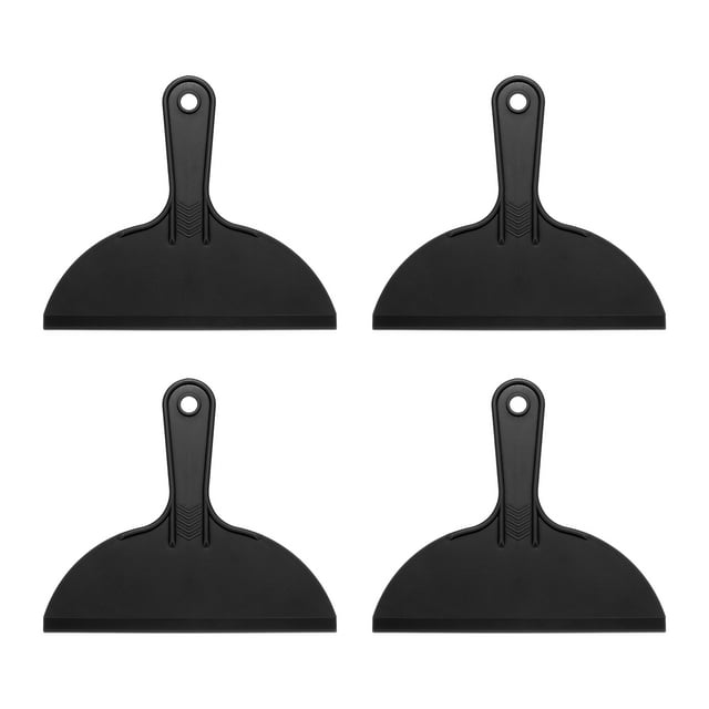 Uxcell 4pcs Putty Scraper 1.5" Plastic Flexible Tool for Pasting Plaster Repairing Walls