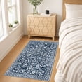 thumbnail image 3 of GLATTICE Indoor Doormat 2x3 Small Area Rugs Washable 2x3 Front Door Mat Entrance Doormat Non Slip Rubber Backed Entryway Rug for Entry Kithen Bedroom, Navy and White, 3 of 7