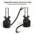 thumbnail image 3 of Headlamp 120W 6000K H1 Car LED Headlight Waterproof Dustproof Extremely Bright Headlamp Universal Accessory, 3 of 8