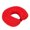 Red, variant on Travel Pillow, Memory Foam Neck Pillow, Soft & Support Airplane Pillow for Travelling, Sleeping Rest, Car, Train, Office and Home Use