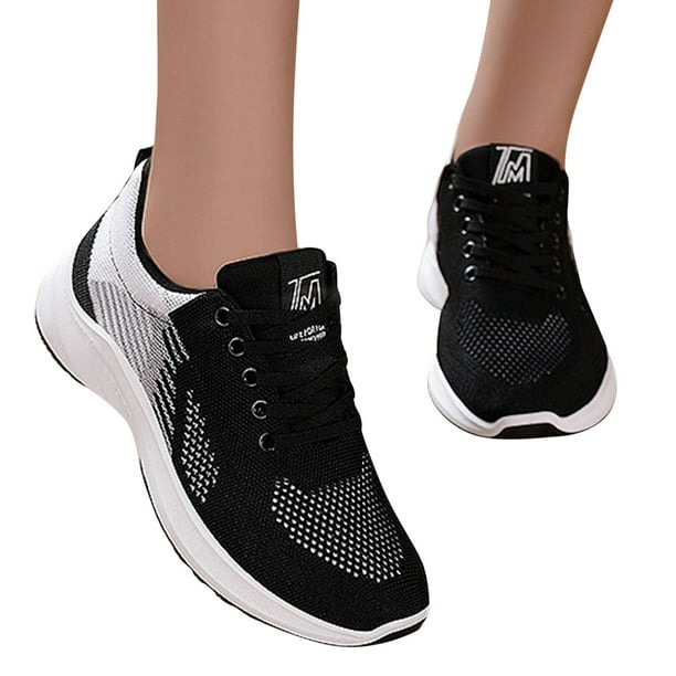 Black casual trainers womens new arrivals