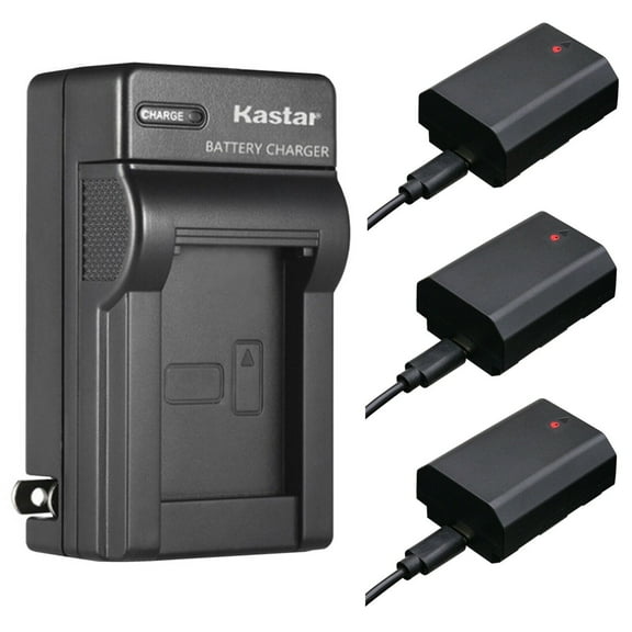Kastar 3-Pack USB-C Battery and AC Wall Charger Replacement for Sony Alpha A7CR α7CR, Alpha A6600 α6600, Alpha A6700 α6700 Hybrid Camera, Sony Alpha ZV-E1 Mirrorless Vlog Camera