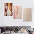 thumbnail image 4 of Nawypu  Abstract Wall Art Large Wall Decor Pink Artwork Pictures Gold Paintings for Bedroom Living Room Office Canvas Prints 12''x16''X3 Panels, 4 of 4