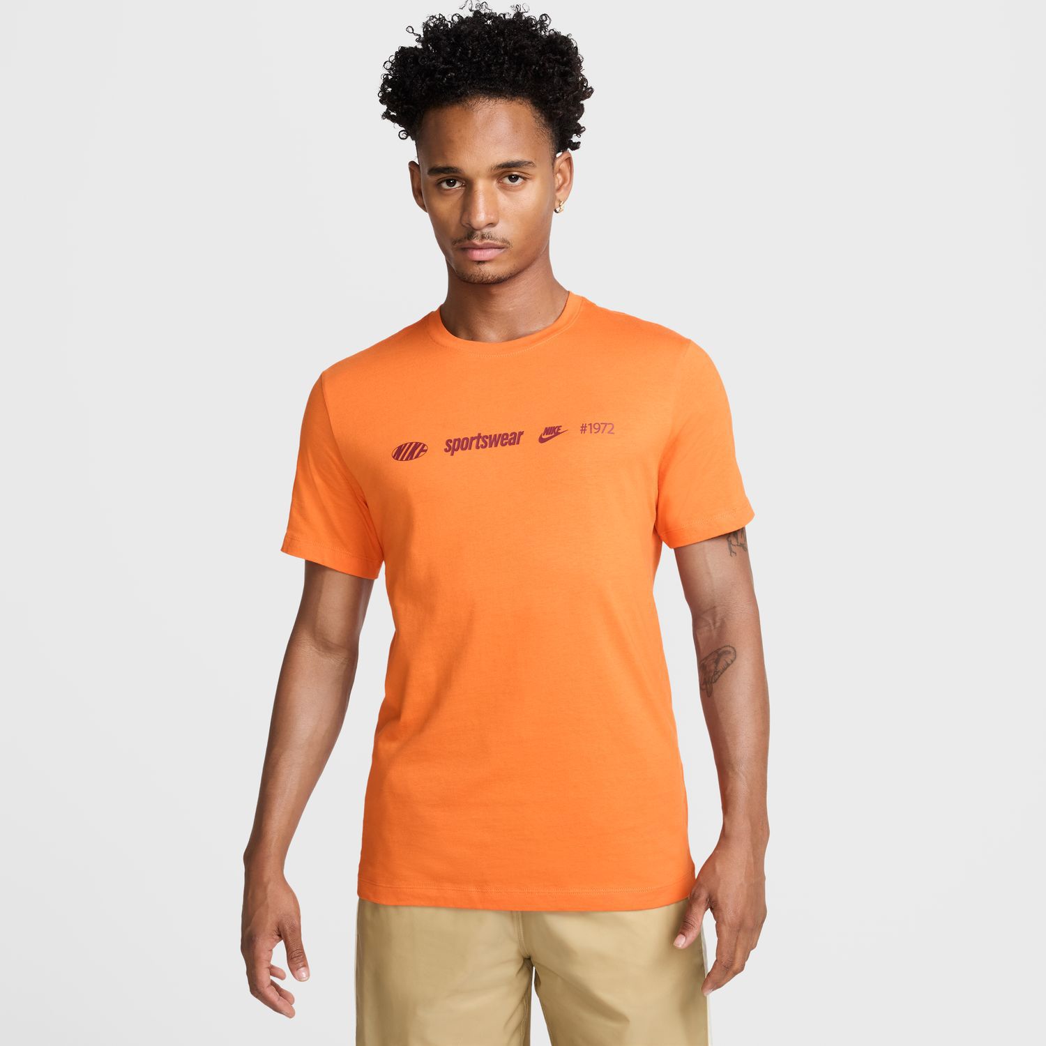 Nike Sportswear Men's T-Shirt Safety Orange