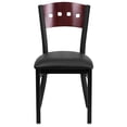 thumbnail image 5 of Scranton & Co Upholstered Restaurant Dining Chair in Mahogany and Black, 5 of 5