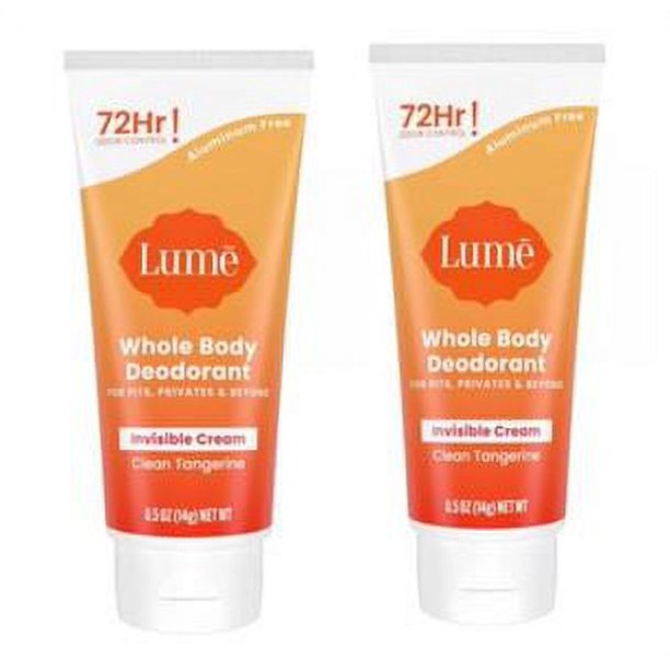 Lume Deodorant For Underarms and Private Parts 2.2 oz Tube (Clean
