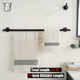 thumbnail image 3 of Double Towel Bar Matte Stainless Steel Bath Towel Rack for Bathroom Towel Holder Wall Mount Total Length TBLPB, 3 of 9