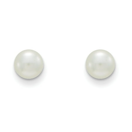 14k Yellow Gold Madi K 3mm Fw Cultured Pearl Earrings 14k Yellow Gold Madi K 3mm Fw Cultured Pearl Earrings