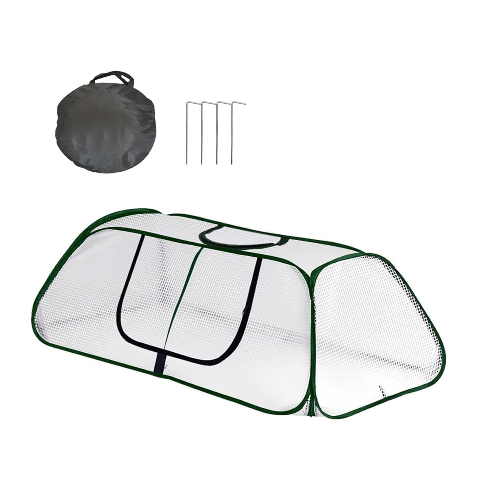 Garden Cover for Raised Bed Foldable Clear Greenhouse for Freeze Protective Row Plant Cover Accelerator Door Vegetable