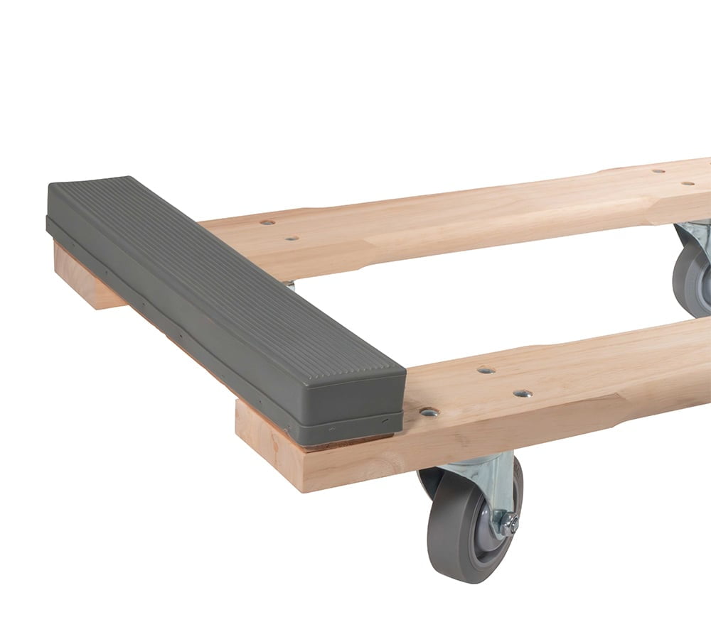 32"x18" Chicago Style 4 Wheel Dolly - 1000 lbs Capacity - Furniture Moving Cart Dolly for Transport & Carrier - Heavy Duty Caster Dolly Movers with Non Marking Wheels