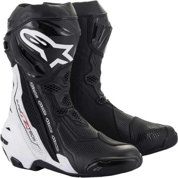 Alpinestars Supertech R Vented Boots - Black/White - 8