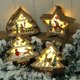 thumbnail image 4 of Adorno navideño - Adorno colgante con luz - Colgante de madera de Papá Noel - Acción de Gracias, cumpleaños, inauguración de la casa, baby shower, Año Nuevo, boda, decoración navideña, 4 of 4